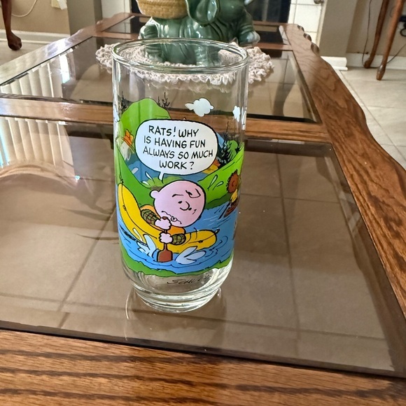 Vintage Other - Vintage 1950-1968 Charlie Brown Camp Snoopy Collection Drinking Glass